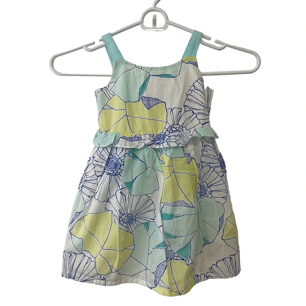 Gymboree Dress Tide Pool Line Size 12-18 Months Diaper cover Sleeveless